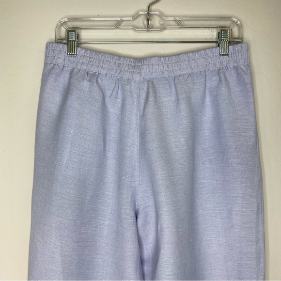 Madewell Linen Blend Track Trouser Pants Light Blue Size M - Picture 10 of 16
